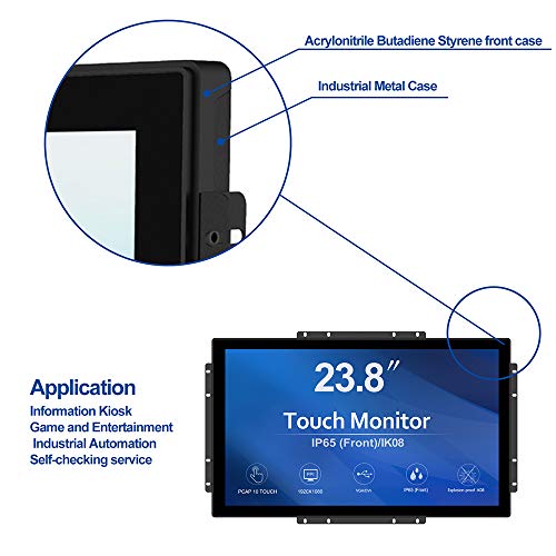 GreenTouch 23.8 Inch 10 Points Open Frame PCAP Touchscreen Monitor - Industrial Touch Display -16:9 -TFT LCD - Image 2