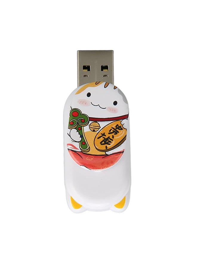 Thoraya Lucky Cat Mini Cartoon USB Drive Car Creative USB Drive/Gift 128GB  - Image 4