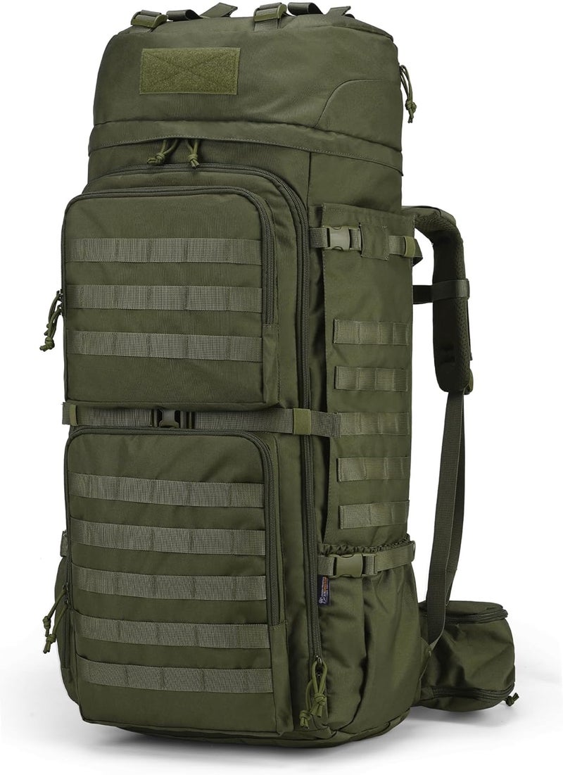 Mardingtop 75L Molle Hiking Internal Frame Backpacks with Rain Cover for Camping,Backpacking,Travelling - Image 1