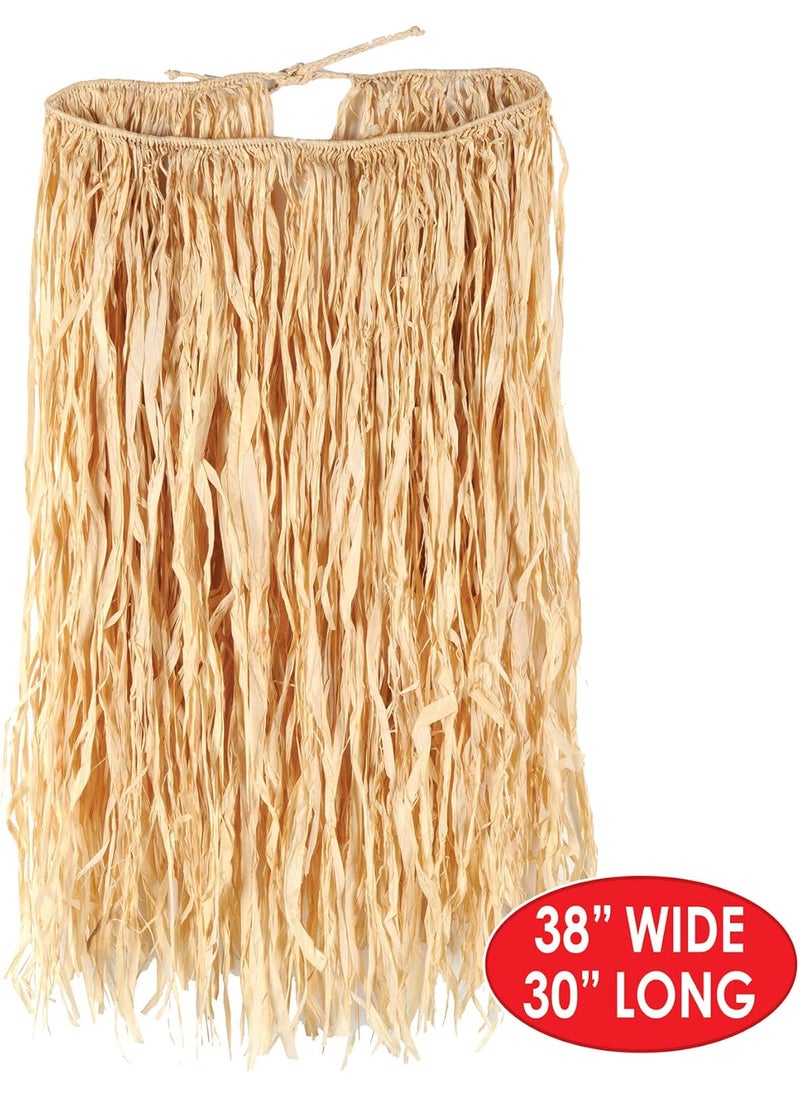 Beistle Beistle Kitchen Standard Extra Large Raffia Hula Skirt Natural 38 W x 30 L  - Image 3