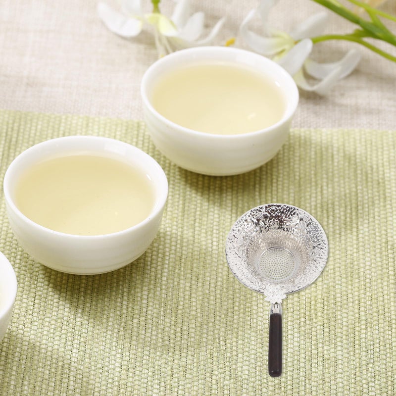 Fine Mesh Tea Strainer With Alloy Lotus Handle For Loose Leaf Matcha Tea Infuser - Image 5