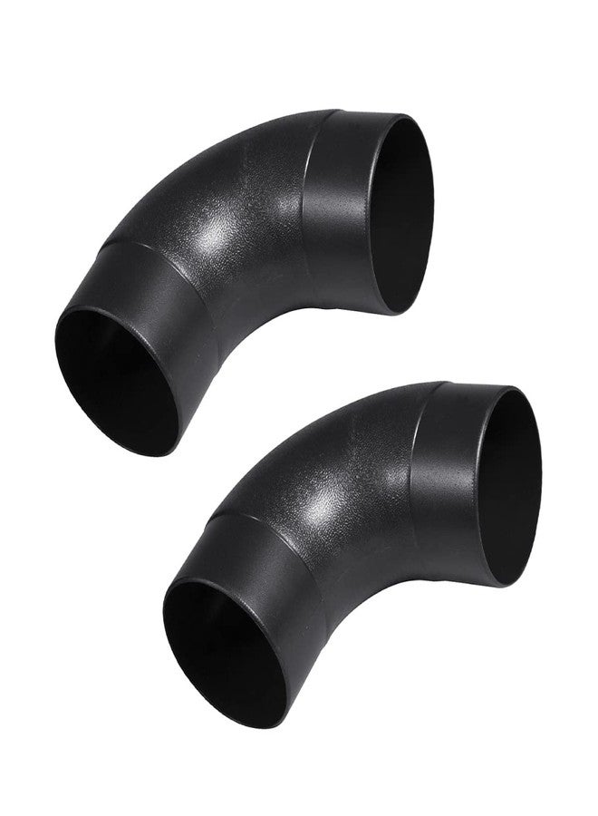 باورتيك موصل مجمع الغبار بزاوية قائمة من بلاستيك ABS من POWERTEC 70105-P2 مقاس 4 بوصات بزاوية 90 درجة - Image 1