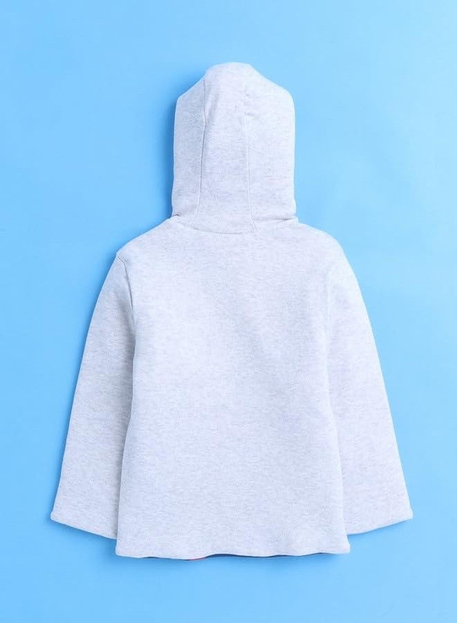 BUMZEE Grey Melange & Navy Baby Boys Full Sleeves Cotton Reversible Padded Jacket Age - 6-12 Months (Peb9957C-gry.nbl) - Image 2