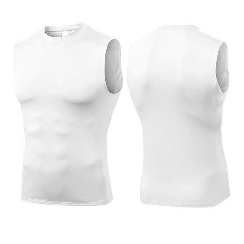 Pro Fitness Sports Vest Tight Waist Tight Sports T-Shirt Men'S Training Clothing Summer Elastic Quick-Drying Base Shirt Trendy - Image 5