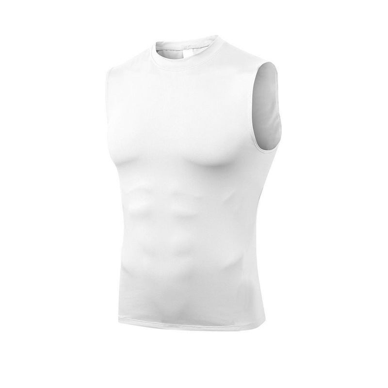 Pro Fitness Sports Vest Tight Waist Tight Sports T-Shirt Men'S Training Clothing Summer Elastic Quick-Drying Base Shirt Trendy - Image 1