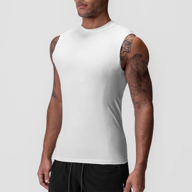 Pro Fitness Sports Vest Tight Waist Tight Sports T-Shirt Men'S Training Clothing Summer Elastic Quick-Drying Base Shirt Trendy - Image 4