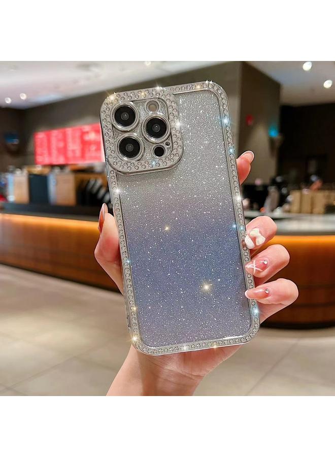 زبون جراب لهاتف iPhone 12 Pro Max مصنوع من مادة TPU المطلية باللمعان المتدرج الماسي - Image 1