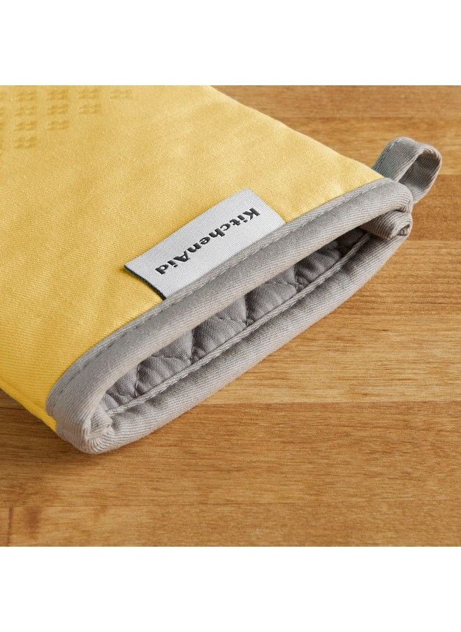 KitchenAid Asteroid Oven Mitt 2Pack Set Buttercup Yellow 7"X12.5"  - Image 5