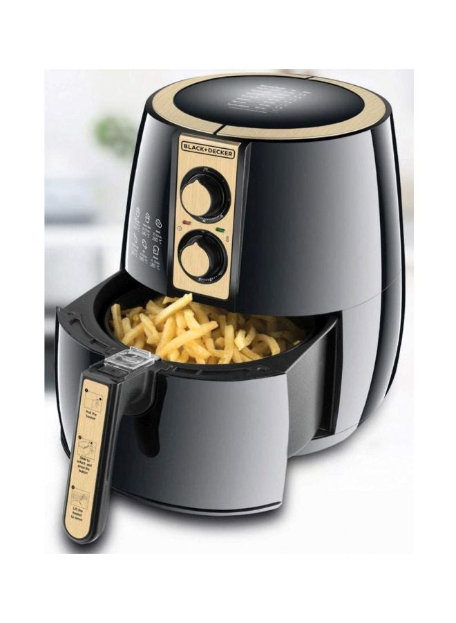 بلاك اند ديكر مقلاة هوائية 4 L 1500 W AF300 أسود/ذهبي - Image 2