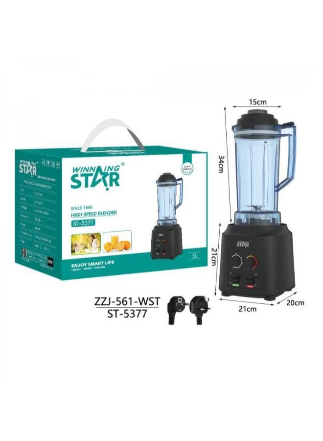ويننج ستار خلاط  أغذية عالي السرعة St-5377أسود - Image 3