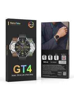 Haino Teko GT4 RW-44 Smart Watch Compatible with Android Devices AMOLED Screen Black Color Water, Wet and Sweat Resistant Battery: 4 to 5 days with a capacity of 380 mAh