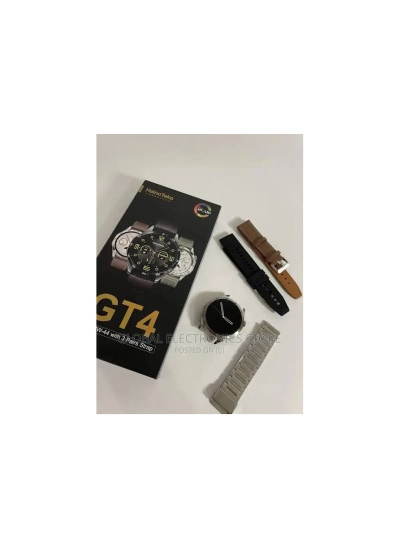 Haino Teko - Haino Teko GT4 RW-44 Smart Watch Compatible with Android Devices AMOLED Screen Black Color Water, Wet and Sweat Resistant Battery: 4 to 5 days with a capacity of 380 mAh - Image 1