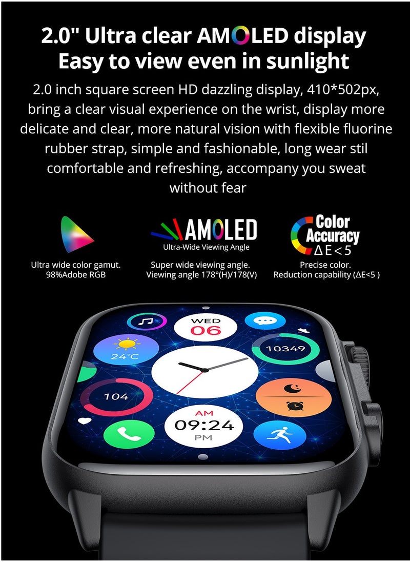 ColMi COLMI C81 2.0 Inch AMOLED Smart Watch Support AOD 100 Sports Modes IP68 Waterproof Smart Watch Men Women  - Image 2
