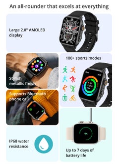 ColMi COLMI C81 2.0 Inch AMOLED Smart Watch Support AOD 100 Sports Modes IP68 Waterproof Smart Watch Men Women  - Image 4