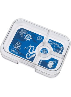 Yumbox YUMBOX TAPAS Large Size 4 Compartment Leakproof Bento Lunch Box for Kids, Teens and Adults (Portofino Blue)  - Image 4