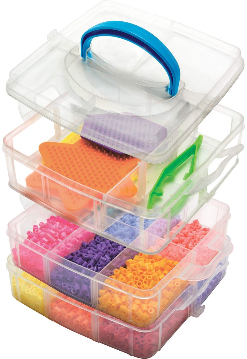 Perler Bead Large Organizer Stackable Storage Container Bead Trays, 3pc. - Image 3