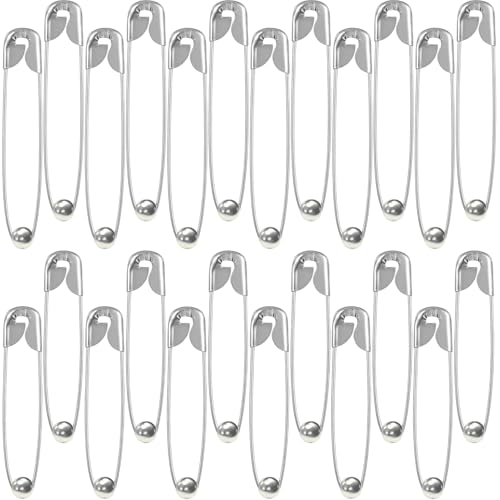 VAMA Fashions Metal Ball Safety Pin Set Draping Saree Pallu Pleats Holding Hijab Locking Clothing Sewing Crafting Multipurpose Pins for Women (2 Mix Sizes - Safety Pin for Clothes) - Image 1