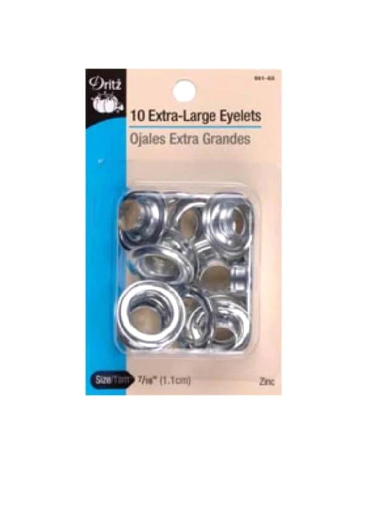 Dritz Dritz Eyelets Nickel 11.1mm 10 pieces  - Image 1
