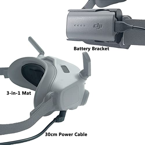 JCHPINE Goggles 2 Battery Bracket Holder and Power Cable for DJI Avata Battery Recharging Wire/Clip, Protective Cover Mat for DJI Avata Combo Goggles 2 Lens Protector Accessories - Image 4