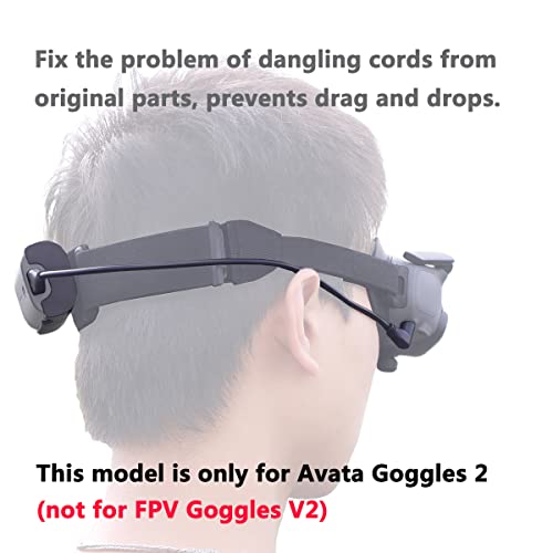 JCHPINE Goggles 2 Battery Bracket Holder and Power Cable for DJI Avata Battery Recharging Wire/Clip, Protective Cover Mat for DJI Avata Combo Goggles 2 Lens Protector Accessories - Image 2
