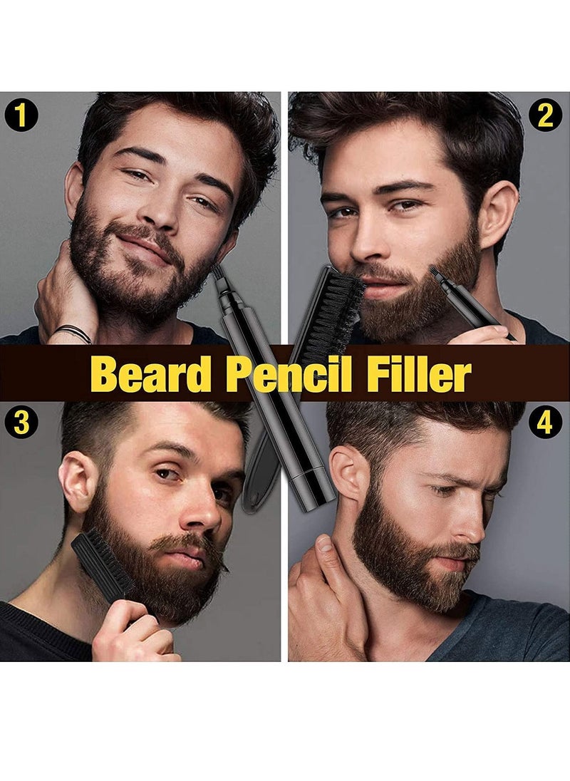 Beard Pencil Filler Water Proof Long Lasting Coverage and Natural Finish for Beard, Moustache and Eyebrows