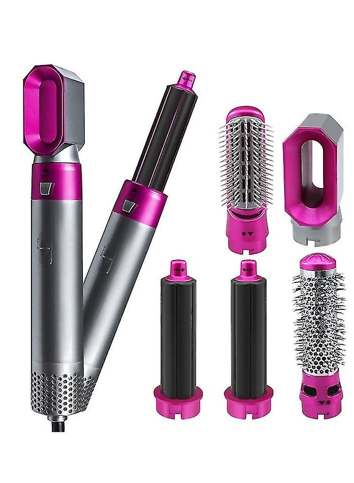 فون بلانيت high quality Curling Iron 5 in 1 Hot Air Styler Curler Brush, Negative Lonic Hair Straightener Hot Air Styler Hair Brush, Curl & Straight 3-in Ion Styler, Hair Dryer Comb Ideal Curly Hair - Image 5