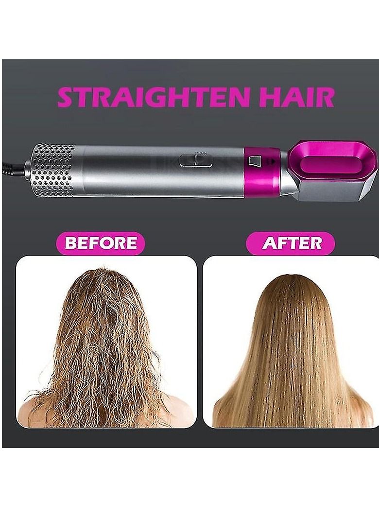 فون بلانيت high quality Curling Iron 5 in 1 Hot Air Styler Curler Brush, Negative Lonic Hair Straightener Hot Air Styler Hair Brush, Curl & Straight 3-in Ion Styler, Hair Dryer Comb Ideal Curly Hair - Image 4
