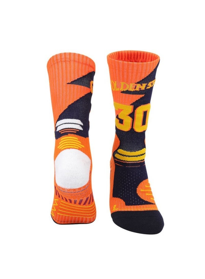 City Edition Fan Basketball Socks Practical Towel Bottom Elite Socks Summer Thickened High-top Mid-calf Socks Men's Sports Socks