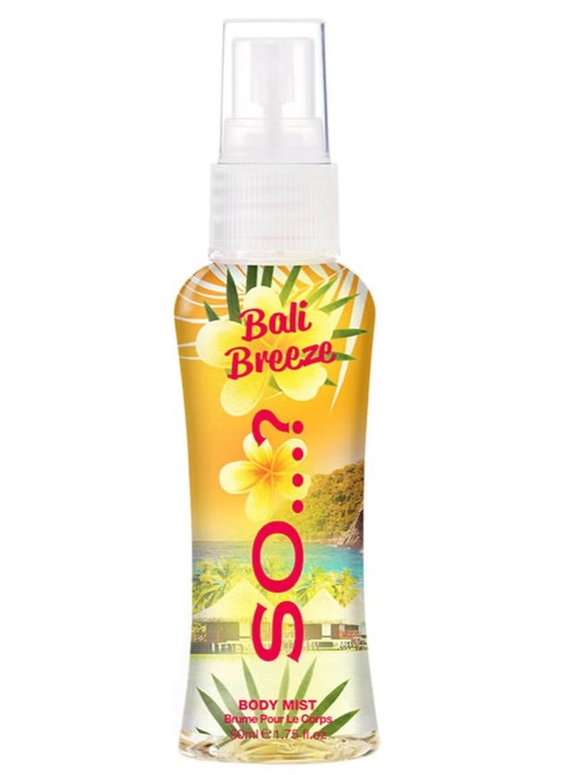 So..? Bali Breeze Body Mist 50ml
