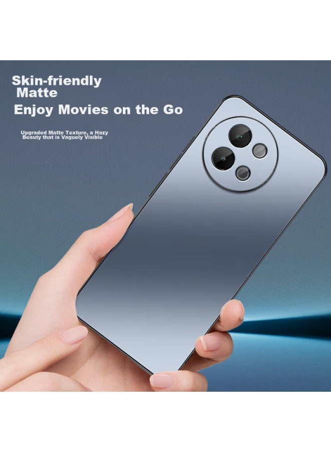 Shangsu, Suitable For Vivos18e Phone Case, Vivos18e Protective Cover, Full Lens Protection, Ag Frosted Anti-drop Soft Case, Vivo Plain Simple Style For Women And Men, Outer Shell, Sapphire Blue - Image 3