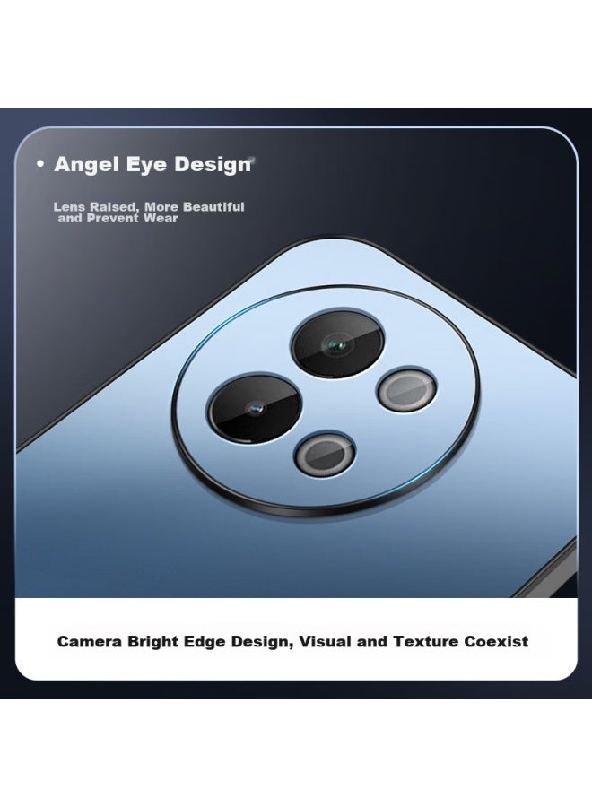 Shangsu, Suitable For Vivos18e Phone Case, Vivos18e Protective Cover, Full Lens Protection, Ag Frosted Anti-drop Soft Case, Vivo Plain Simple Style For Women And Men, Outer Shell, Sapphire Blue - Image 2