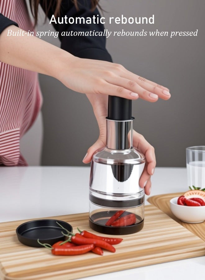 Kitchen tools creative gadgets hand-pressed vegetable cutter garlic crusher garlic mincer chopper pat knife garlic press - Image 4