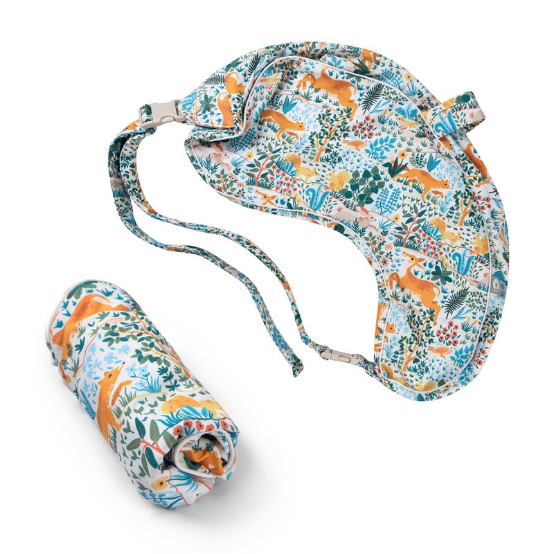 Boppy Uplift Nursing Pillow Cover Soft Washable Microfiber Bottle Breastfeeding Pillow Cover with Belt Uplift Feeding Pillow Sold Separately Colorful Forest Animals - Image 2