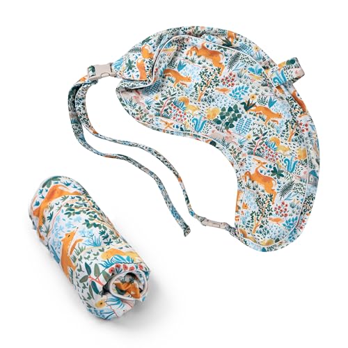 Boppy Uplift Nursing Pillow Cover Soft Washable Microfiber Bottle Breastfeeding Pillow Cover with Belt Uplift Feeding Pillow Sold Separately Colorful Forest Animals - Image 1