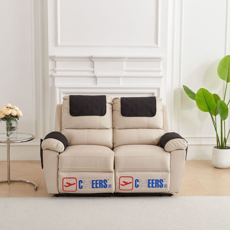 Yi Tong Hong New Cross-Border Sofa Armrest Pad 3-Piece Set with Headrest Pillow and Storage Pocket for Recliner and Sofa - Image 1