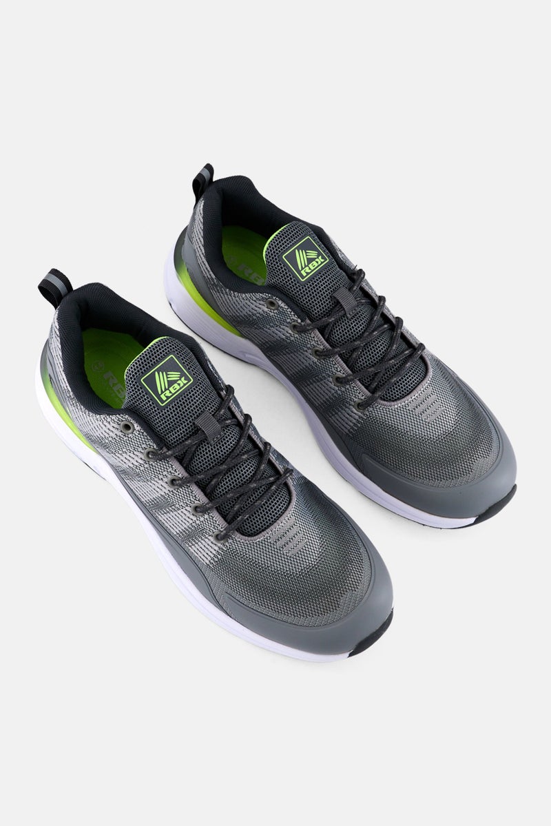 RBX أحذية خارجية للرجال مزودة بأربطة، رمادي - Image 4