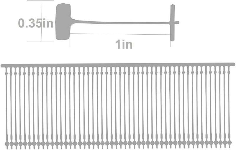 Acuteye 1 Inch Standard Tagging Attachments, 5000 Pieces, 50 Per Clip (Transparent Color) - Image 2