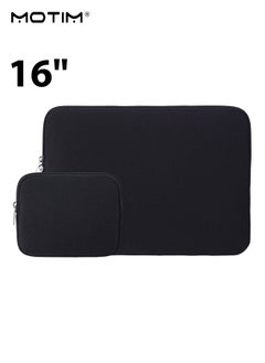 Laptop Sleeve Case with Small Pouch 16 inch for MacBook Pro M4/M3/M2/M1 Pro/Max A3403 A3186 A2991 A2780 A2485 A2141 15-15.6 inch Notebook Computer, Shockproof & Waterproof Laptop Case Computer Bag