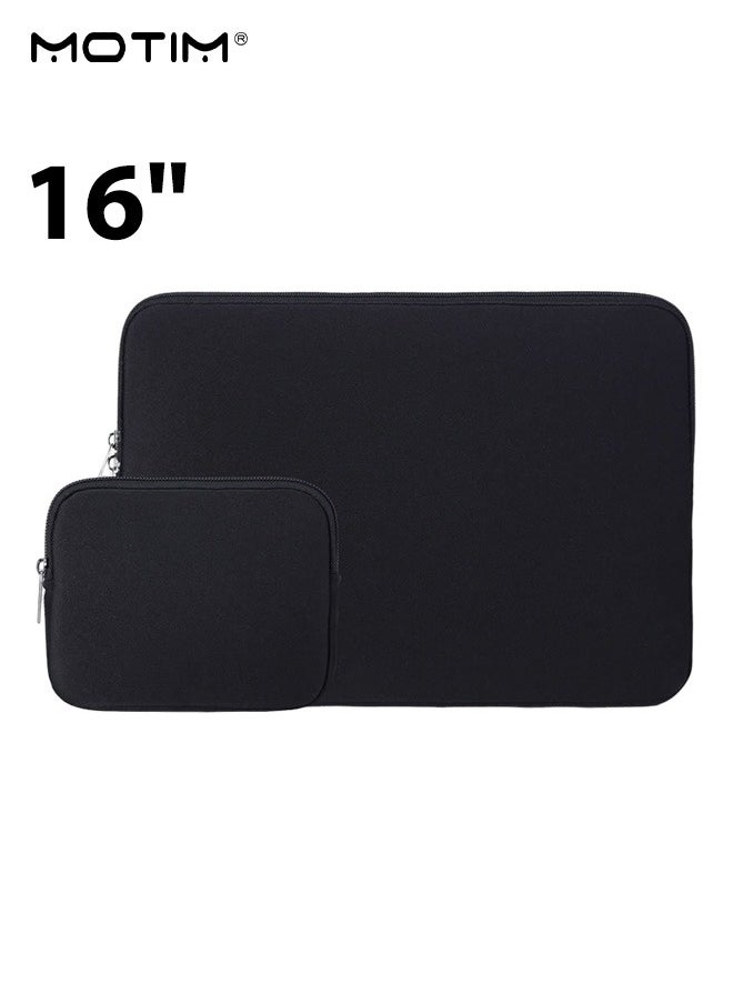 Motim - Laptop Sleeve Case with Small Pouch 16 inch for MacBook Pro M4/M3/M2/M1 Pro/Max A3403 A3186 A2991 A2780 A2485 A2141 15-15.6 inch Notebook Computer, Shockproof & Waterproof Laptop Case Computer Bag - Image 1