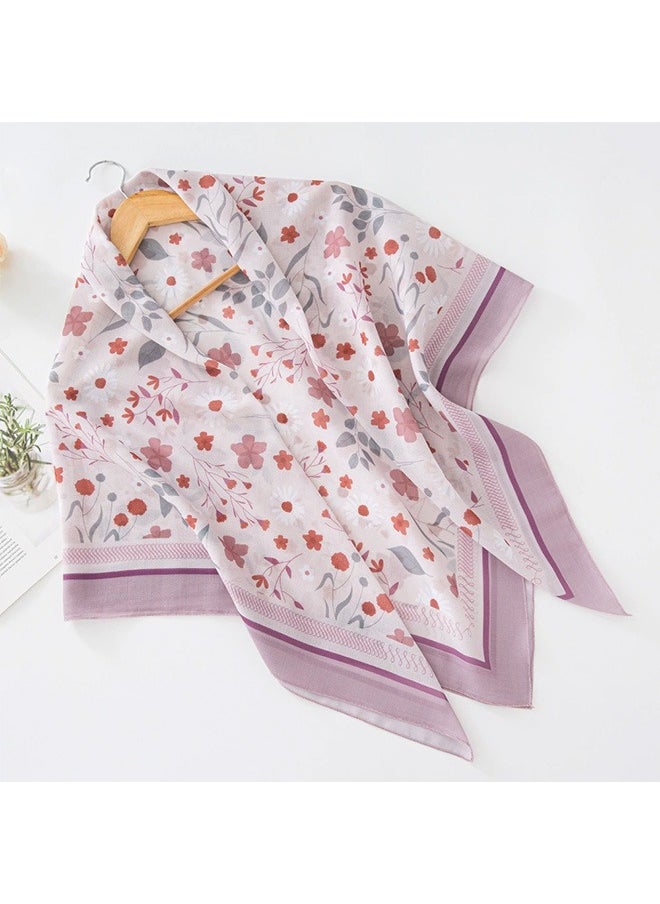 Unewshi Flower design Decoration Satin Women Muslim Headwear Wearable Wear Long Fashion Head Scarf for Ladies All Seasons Hijab  - Image 2