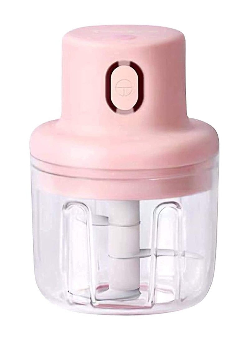DubaiGallery Electric Mini Chopper with USB - Portable Small Food Processor for Garlic/Chili/Ginger/Onion ( Pink ) Vegetable Chopper  (1 x Electric Garlic Chopper) - Image 2