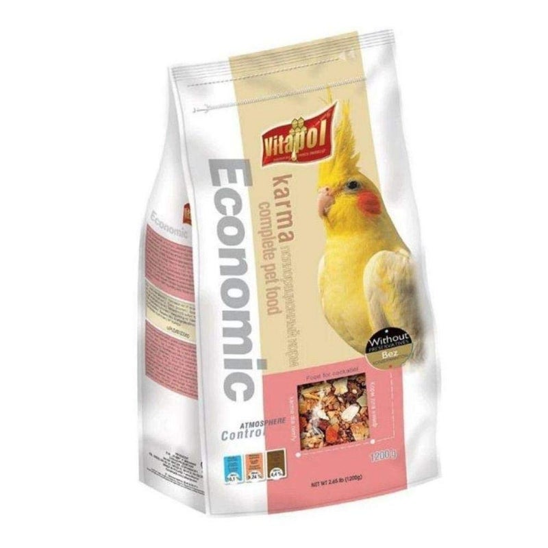 Vitapol Economic Food for Cokatiel 1200Gm (Pack of 2), All Life Stages, Chunk, Bird - Image 2