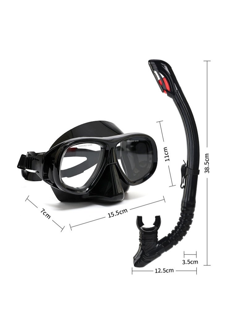 Adult Snorkeling Gear, Dry Snorkeling Kit, 180° Panoramic Wide View Dive Mask, Free Breathing Snorkeling Mask for Snorkeling, Scuba Diving and Swimming Trips - Image 5
