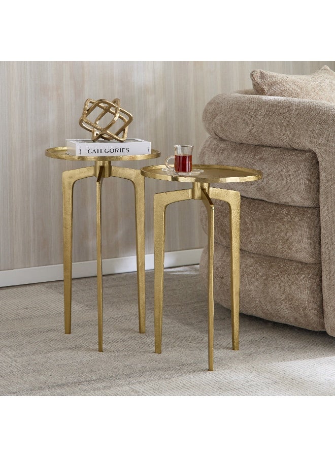 Home Box طاولة بلاتو المتداخلة - مجموعة من 2 - Image 1