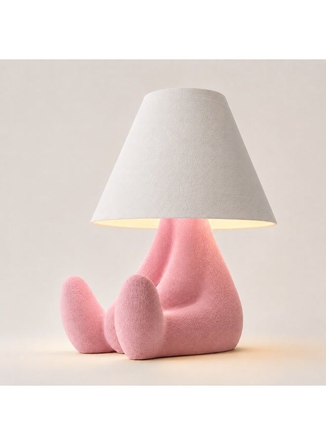 مصباح ديكور ليلي NAYATOPIA Loopy Shy مطبوع ثلاثي الأبعاد USB RGB مقاس 14 سم - بينك - Image 3