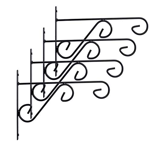 D&V ENGINEERING - Creative in innovation D&V Engineering Metal Plant Hanger Bracket -Black, Set of 4 - Image 2