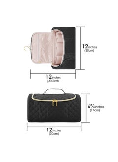Linkidea Travel Carry Case Compatible with Dyson Airwrap Styler, Portable Hanging Hair Dryer Storage Case with Side Mesh Pockets, Hair Dryer Accessories Organizer (Black)  - Image 3