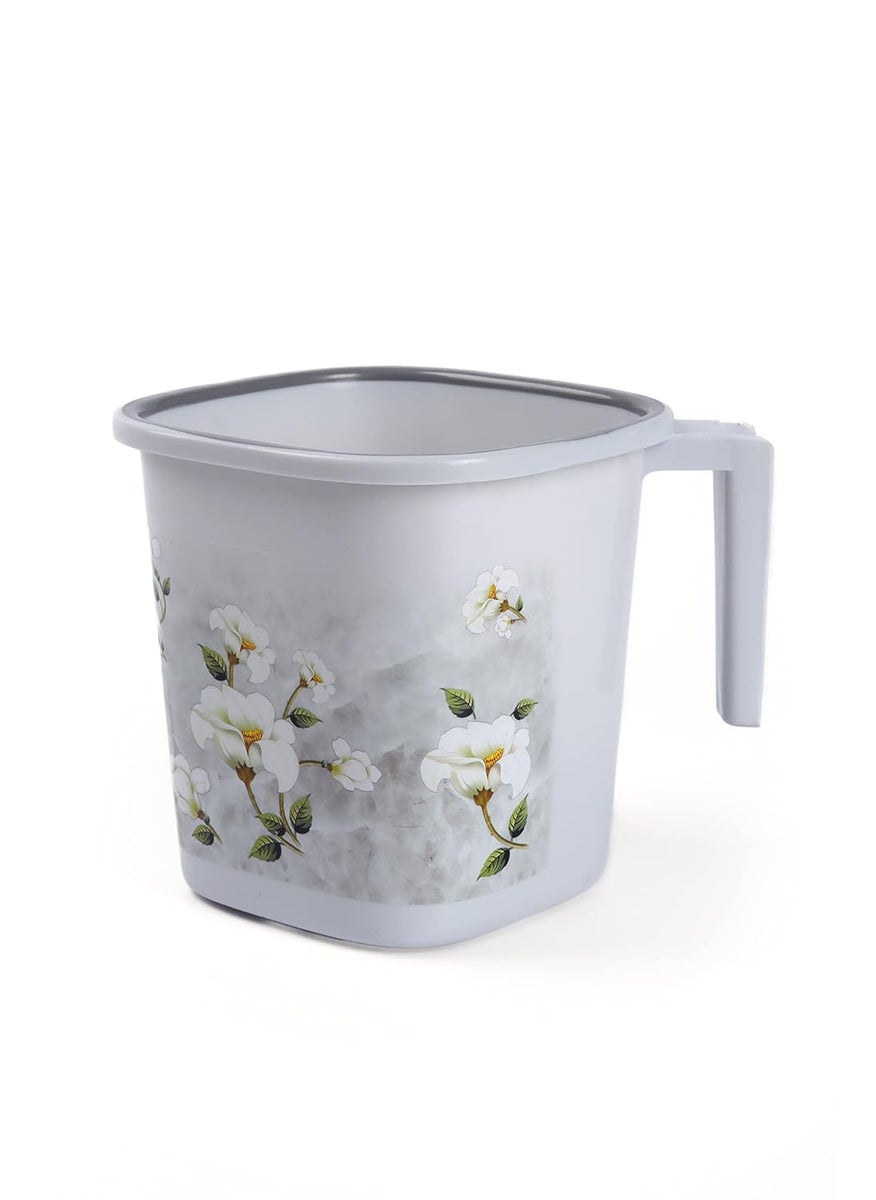NAYASA Nayasa 2 Piece Plastic Bathroom Bucket and Mug Set, Grey 18Ltr - by Dhyey Marketing  - Image 5