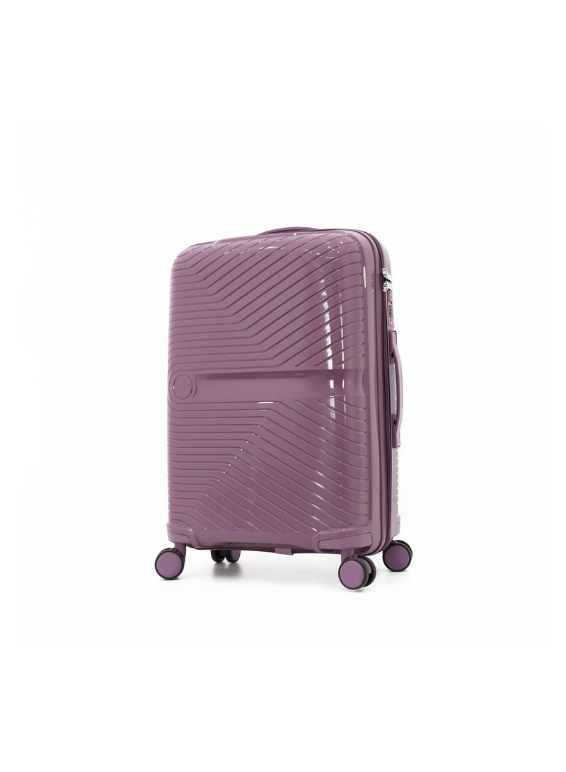 Fancl FANCL 3-Piece Hard-Side Polypropylene Luggage Set – Lightweight, Durable, Spinner Trolley with TSA Lock,Purple (BC-12"S-20",M-24",L-28",XL-32")  - Image 2