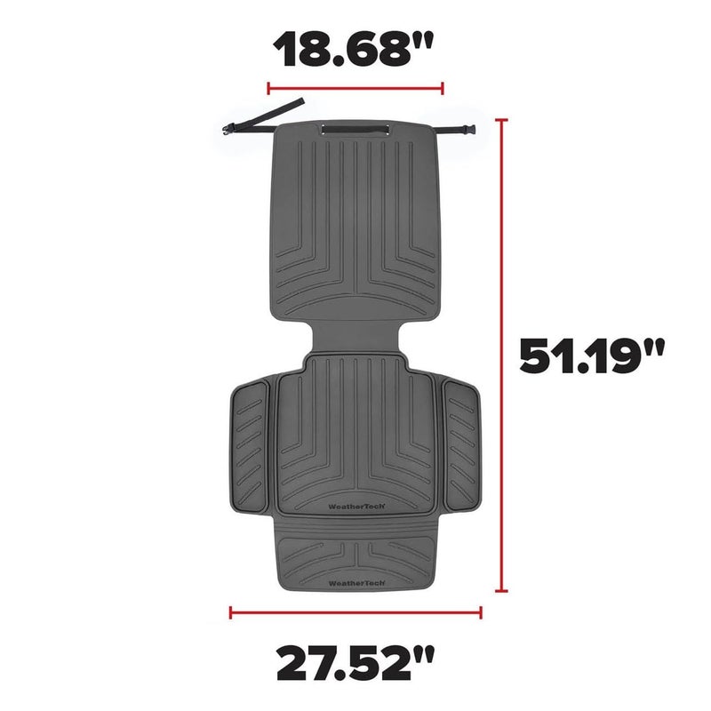 WeatherTech Child Car Seat Protector with Back Black - Image 3